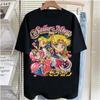 Футболка Sailor Moon Весна Лето Харадзюку Японский Свободный Бренд Прилив Американская Война Мужская и Женская Футболка с Коротким Рукавом