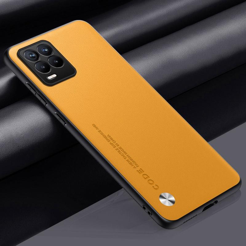 Luxury PU Leather Case For Realme 8 Pro 8Pro Back Cover Matte Silicone Full Protection Phone Case For Realme 8 4G Realme8 Pro