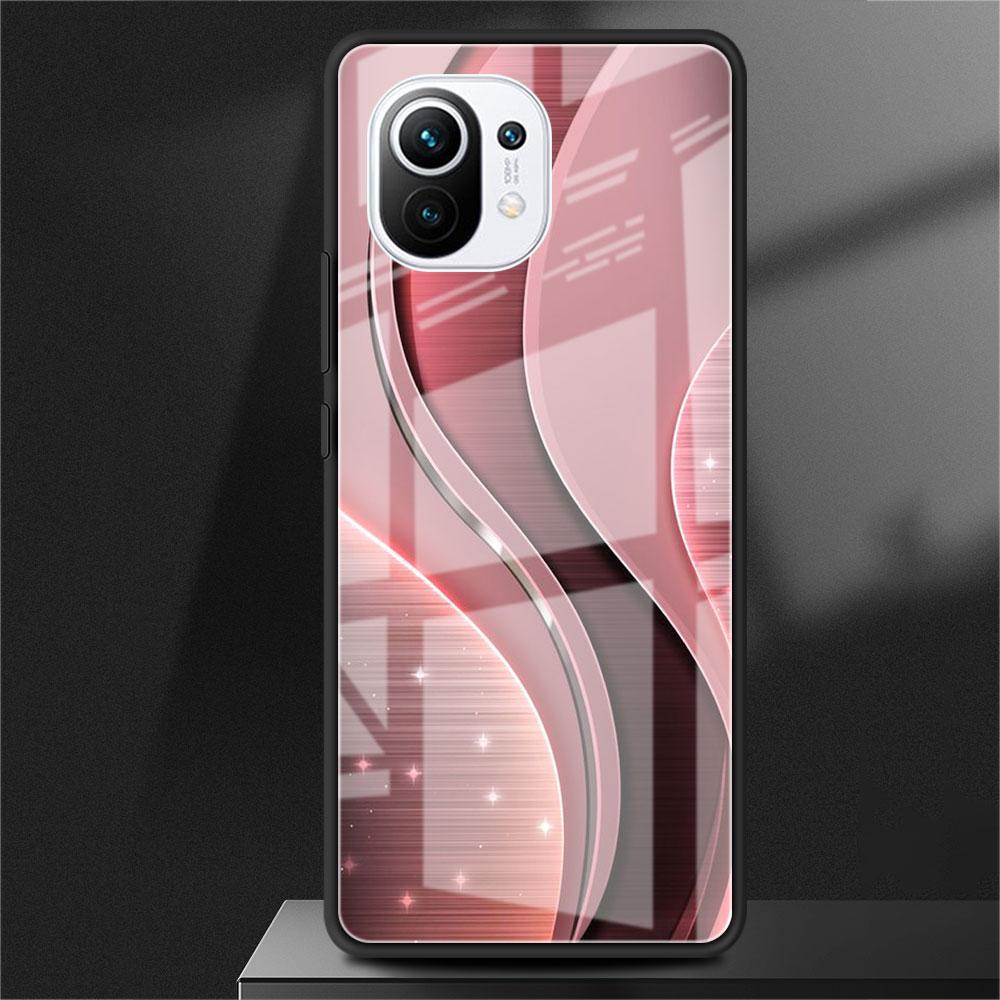 Стеклянный чехол с бантом для Xiaomi Poco X3 NFC 11 Lite 11T F3 M3 для Redmi Note 11 10 9 8 Pro 10S 9S 9A 9C, чехол для телефона