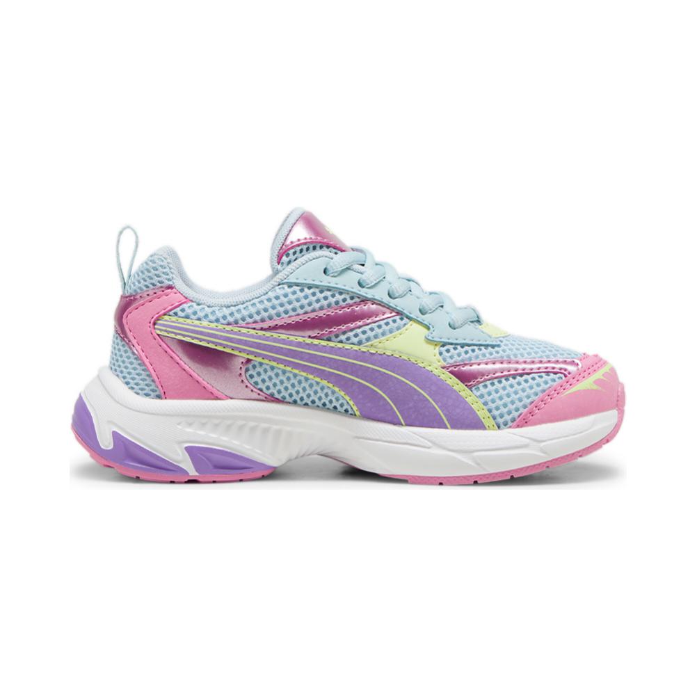 Puma Morphic Mystery Garden Ps Удобные Ретро Детские Повседневные Кроссовки Детские Повседневные Кроссовки Синий Розовый 397884-02