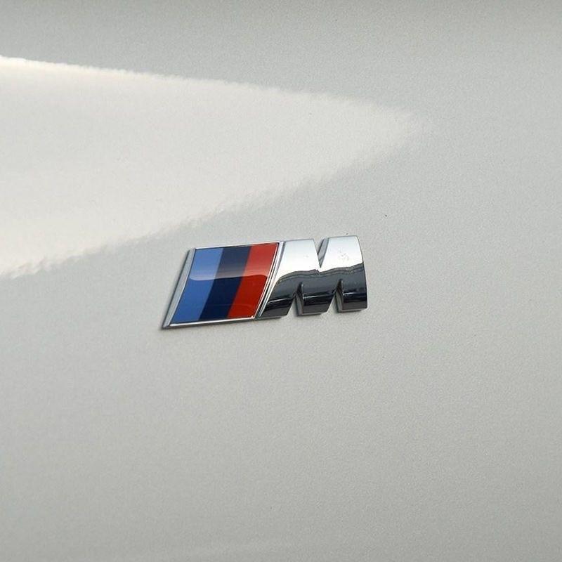 BBIQ7 For BMW M 1 3 5 7 Series X3 X5 X6 X7 E46 3D Metal Car Body Side Badge Body Rear Trunk Decor Sticker Car Modification Accessories