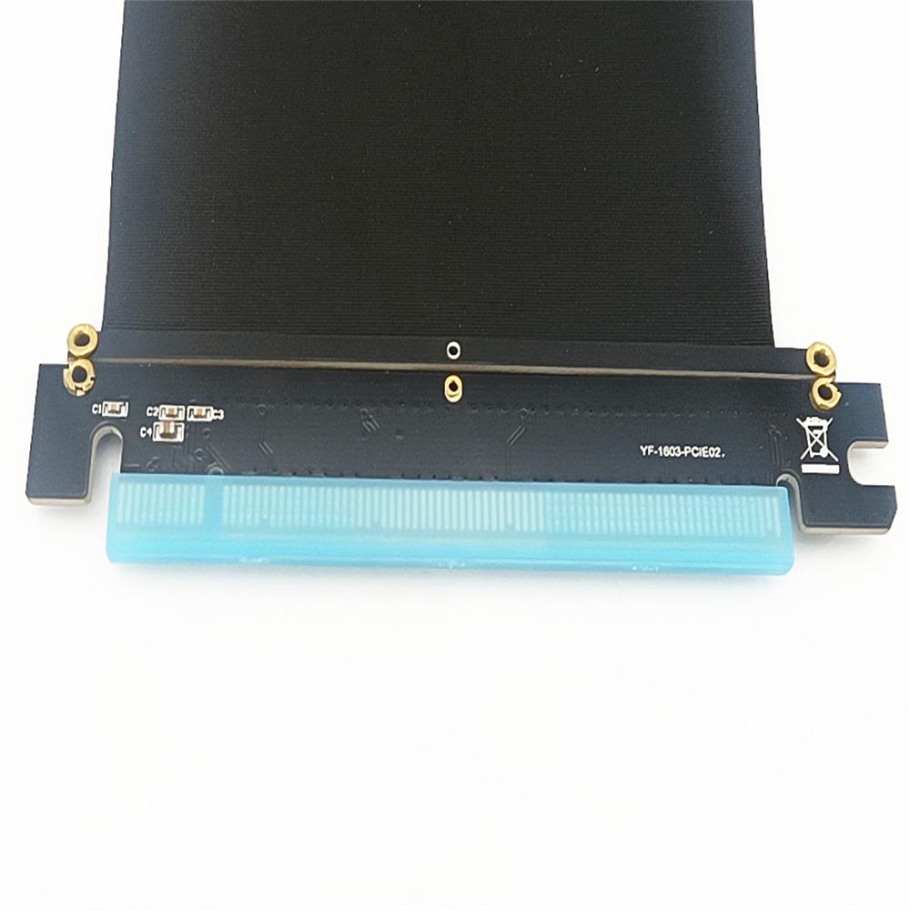 PCIe 3.0 16X Extension Cable 90 Degree 16X To 16X Ribbon Riser Card (20cm)