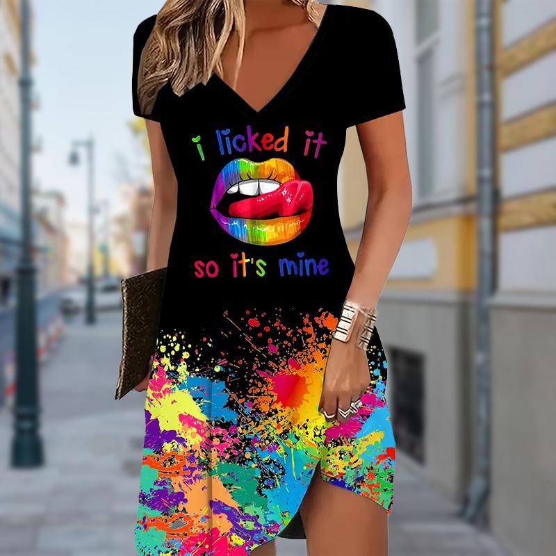 Летняя мода женские V-образный вырез короткий рукав красивые цветы принтованные платья сексуальные короткие юбки платья