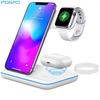 15w Fast Wireless Charger Stand For Iphone 14 13 12 11 X 8 Apple Watch 7 6 5 3 In 1 Charging Dock Station For Airpods Pro Iwatch