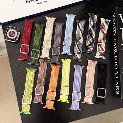 Спортивный нейлоновый ремешок для Apple Watch Ultra 3-2-1 49мм 41мм 45мм 42мм 46мм 40мм 44мм Современный стиль iWatch Серии 11 10 9 8 7 6 5 4 Se Ремешок
