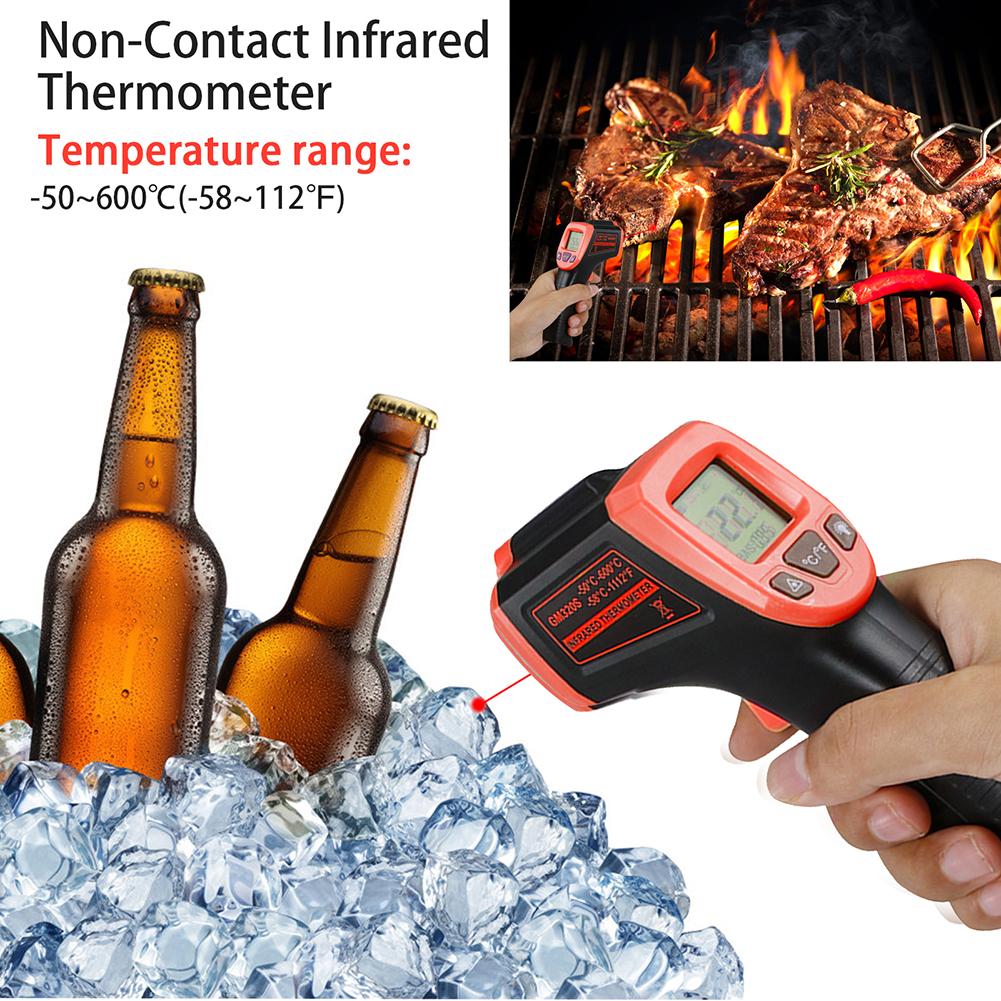1 PC Infrared Thermometer Gun Kitchen Oil and Warm Water Barbecue Baking Thermometer High Temperature Measurement