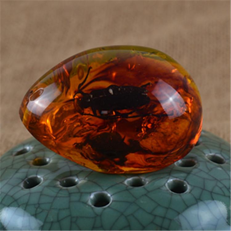 Янтарная бабочка, насекомое, каменный кулон, ожерелье, ручная полировка, подарок