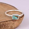 Натуральное кольцо с бирюзой Кингман, кольцо-band из стерлингового серебра 925 пробы, ювелирное изделие для женщин, особый подарок для нее, для любви, влюбленности и подруг.