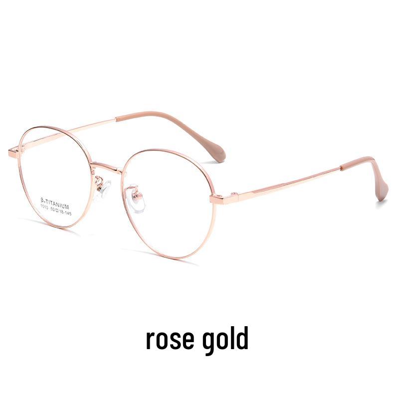 Baishifen Легкая Немагнитная Титановая Ретро Круглая Оправа для Очков для Маленьких Лиц (1010-й)