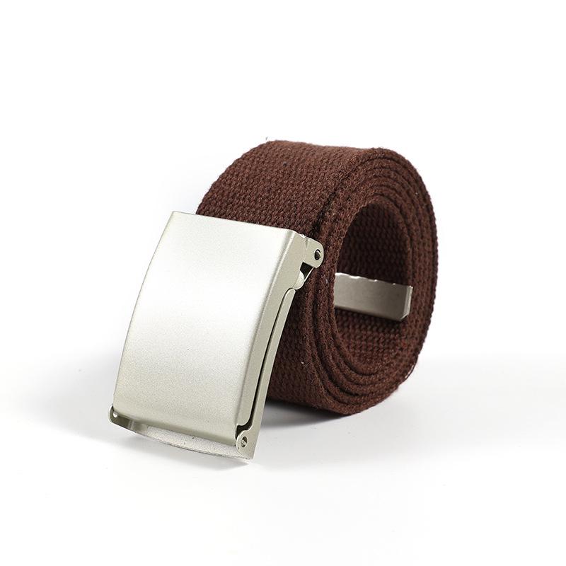 Унисекс Универсальный Ремень из Стропы с Пряжкой из Сплава - Без Отверстий, Конфетные Цвета, Простой и Универсальный Дизайн
