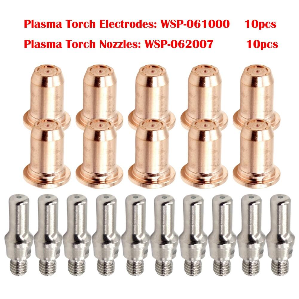 Плазменные электродные наконечники 0,9 мм 30A-40A для Forney 700P с горелкой IPT40 20 шт.