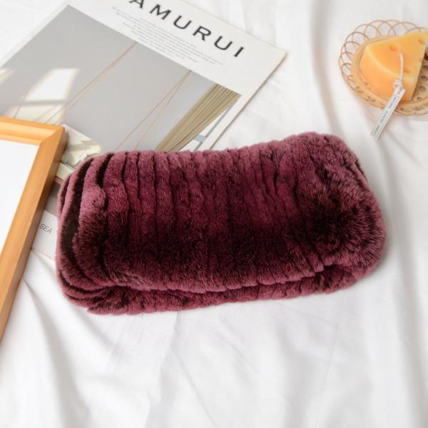 Ew зимний уличный женский шарф из натурального меха кролика рекса, шарфы из натурального густого меха, российские теплые повязки на голову из 100% натурального меха кролика рекса