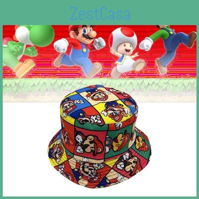 Мультяшная кепка-панама Mario Brothers для улицы, защита от солнца. Идеально для весеннего и осеннего сезонов.