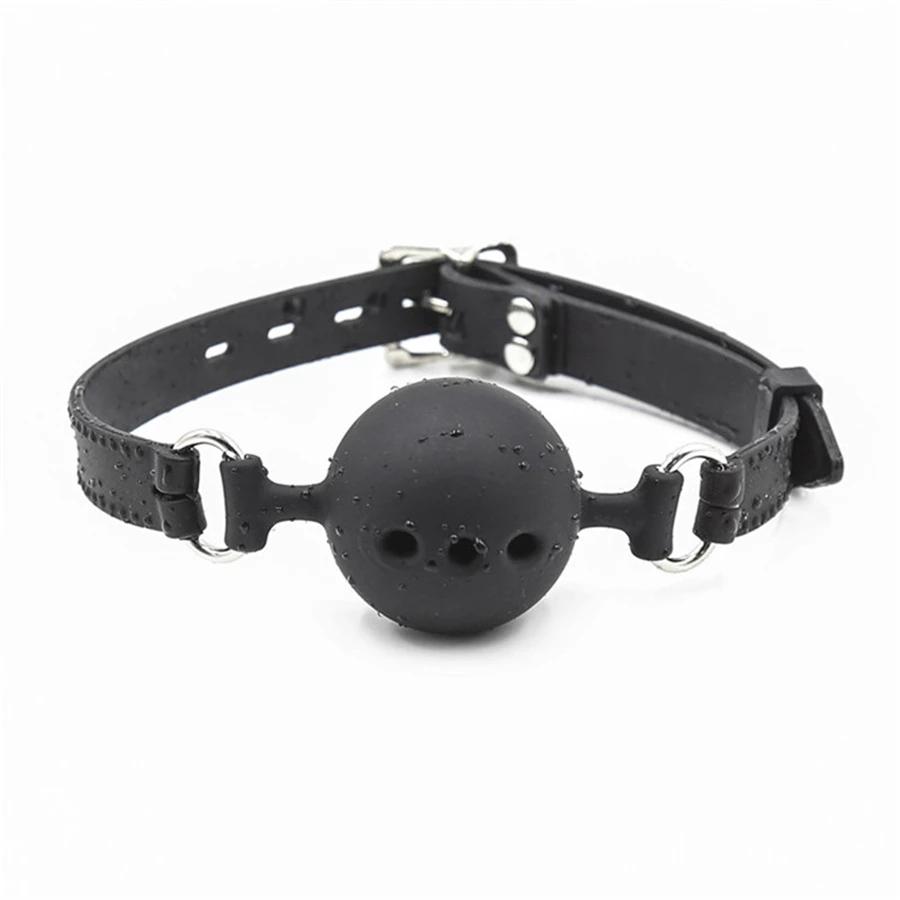 PU Leather Harness Bondage Harness Gag Gay Mouth Muzzles with Ball Mouth Gag Fetish Salve Restraint Sex Toys for Couples