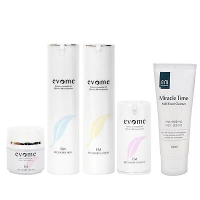 EM уход за кожей Ivome ферментированная косметика подарочный набор из 5 предметов (лосьон для кожи эссенция питательный крем пенка для умывания)