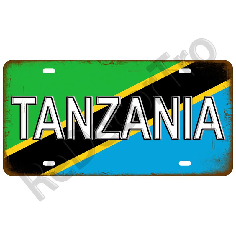 Франция Жестяная табличка Россия Испания Металлическая табличка Германия США Флаг страны Жестяная табличка для стены Домашний ресторан Ремесло Бар Декор