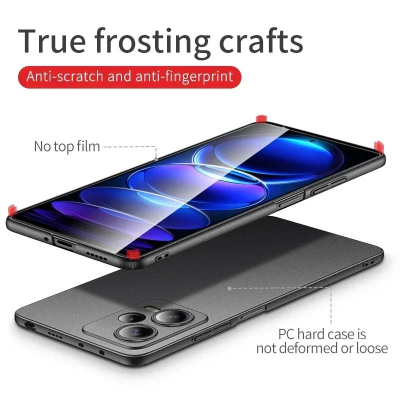 Матовый ударопрочный чехол из жесткого поликарбоната для Redmi Note 14, легкий, ультратонкий, матовый чехол для XIAOMI Redmi Note 12 13 Pro Plus 4G 5G 5 G