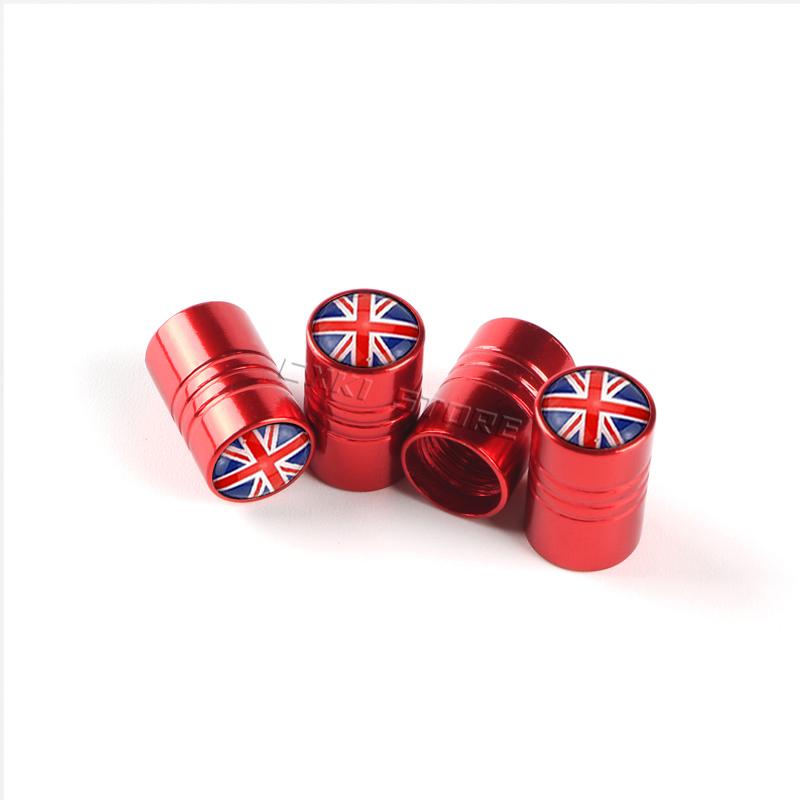4Pcs UK England British Flag Bike Moto Car Wheel Tires Valve Caps Cover For Vauxhall Mini Cooper Ford Kia Hyundai VW Accesories Stem Caps1