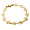 [L4394] - Gold Plated Bracelet 'Carmen' - 9 Mm