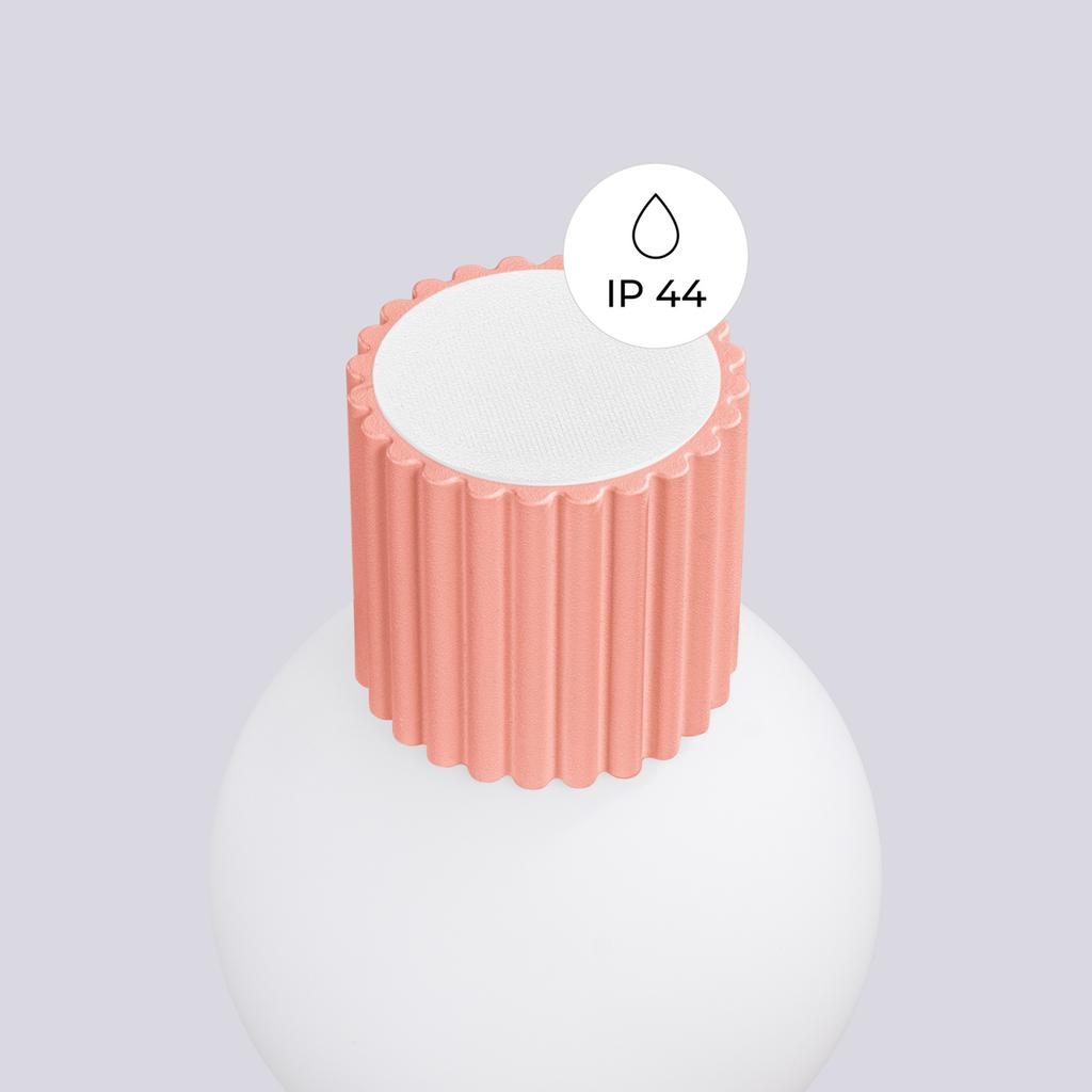 Halo peach wall lamp IP44