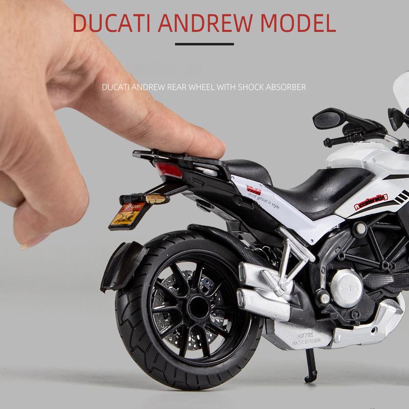 1/12 Ducati MTS Enduro литой мотоцикл модель игрушечный автомобиль коллекция автобайк амортизатор внедорожный автоцикл игрушки автомобиль