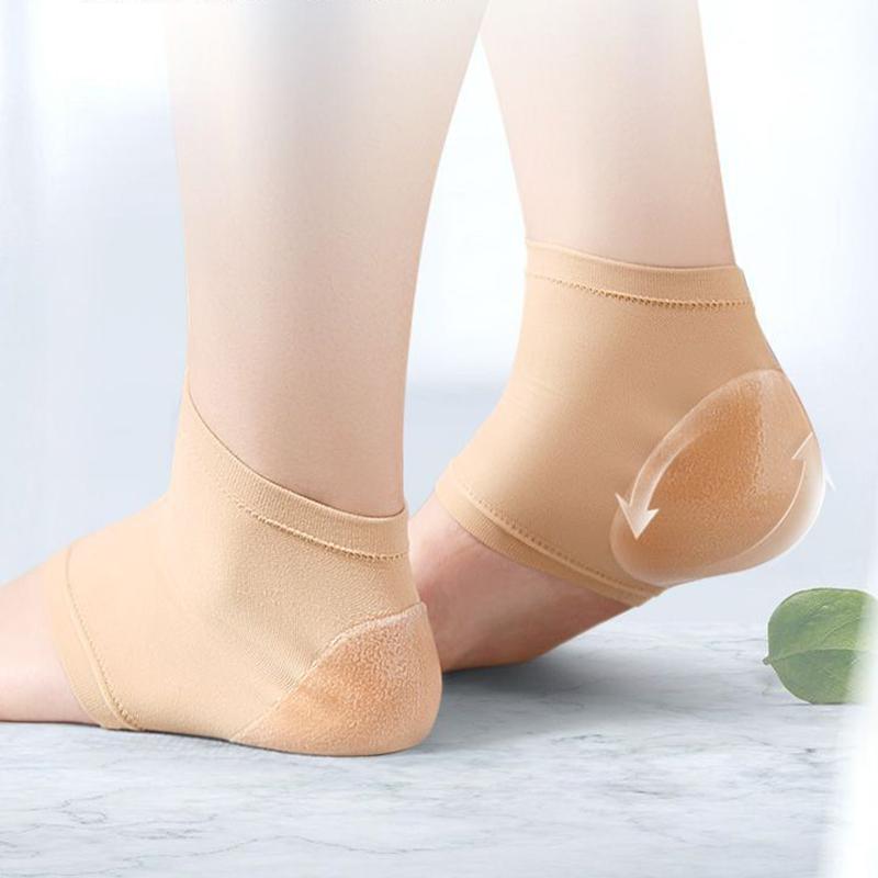 1 Pair of Heel Protector Sole Heel Socks Silicone Anti-crack Moisturizing Insoles Foot Care Socks
