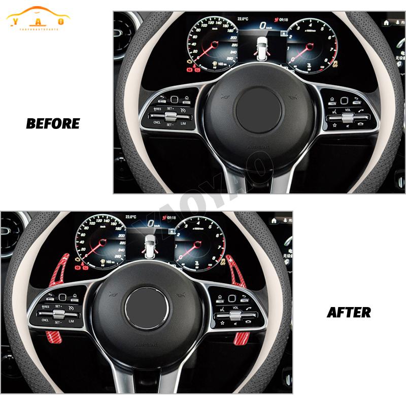 Car Steering Wheel Paddle Shifter Gear Shift Extension For Mercedes Benz W205 W213 CLS GLA GLC GLE GLK CLA45 C63 