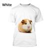 Men's Casual T-shirt Women Cute T-shirt Comfortable Couples Round 3D Printed Animal Guinea Pig Cute Printed T-shirt Summer