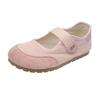 Summer New Flat-bottomed College Style Casual Shoes Velcro Mary Jane Shoes Shallow Mouth Outer Wear Single Shoes