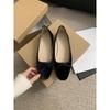 French Temperament Suede Shallow Mouth Single Shoes Female Spring and Autumn New Korean Version Gentle Fairy Wind One Pedal Flat Beanie Shoes