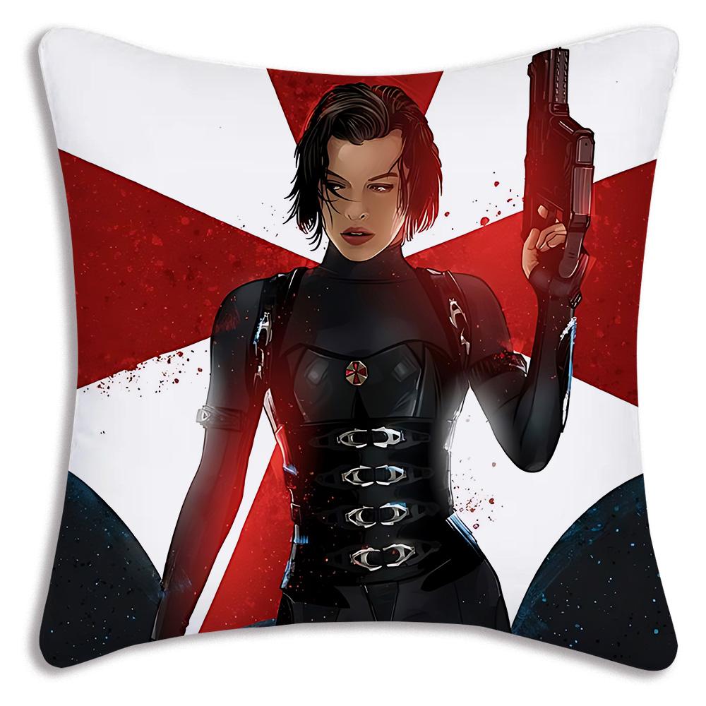 Классические наволочки Resident Evil Мультяшные Декоративные для Дивана Дома Двусторонние Короткий Плюш Милые Наволочки