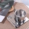 Heat Resistant Tea Cup Set 304 Stainless Steel Water Cup High-end Coffee Mug  Cafe