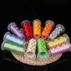 Вертикальная линия Ice Silk Tassel Line: Мягкий и гладкий двухниточный аксессуар для вышивки и украшений своими руками