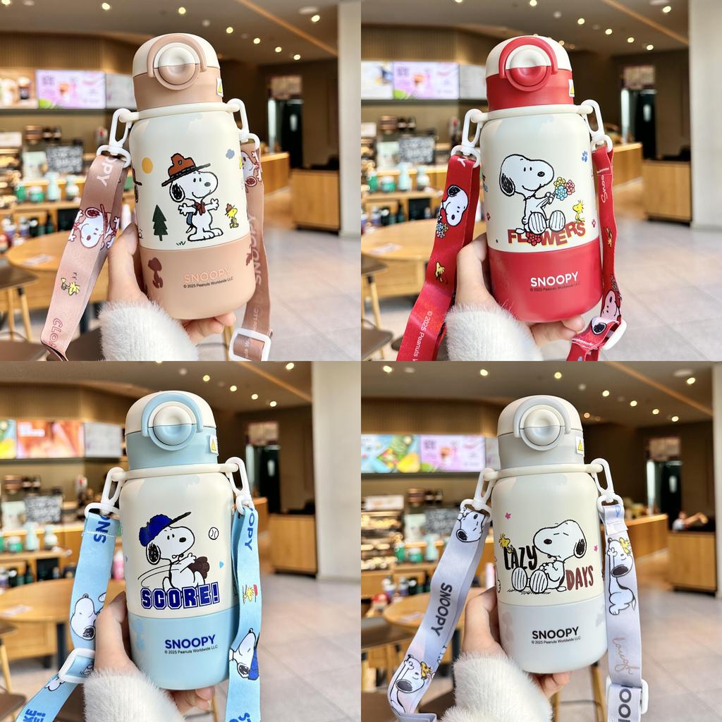 Детская термобутылка Snoopy с внутренней стенкой из нержавеющей стали для школы и путешествий