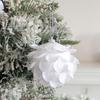 8 см Белый Пенопластовый Рождественский Шар Орнамент Снежное Праздничное Украшение Легкий Блестящий Подвесной Кулон на Елку для Дома Новый Год