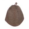 Soft and Comfortable Sauna Hat 3mm Thick Wool Felt Portable Shower Cap