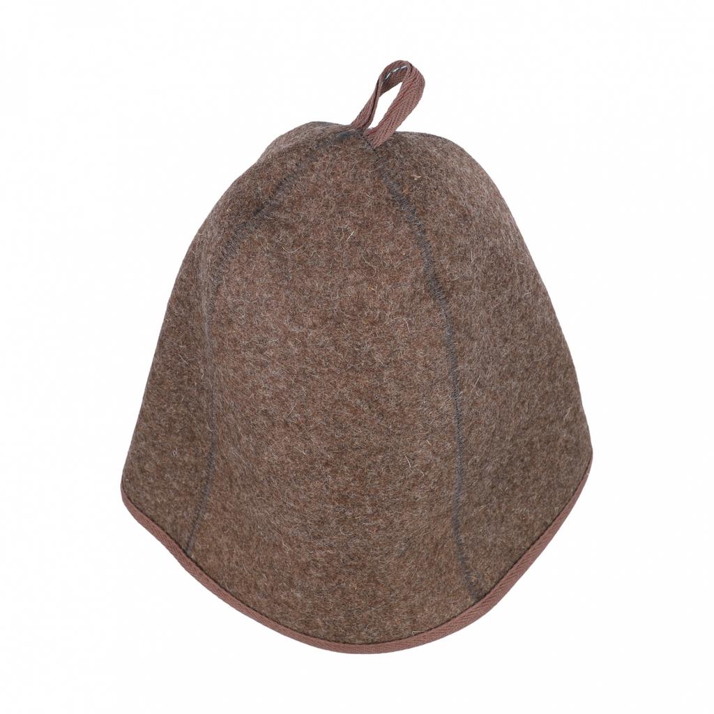 Soft and Comfortable Sauna Hat 3mm Thick Wool Felt Portable Shower Cap