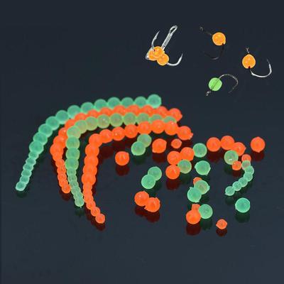 Реалистичная лососевая икра Материал для вязания мушек Эластичные икринки оранжевого и зеленого цвета - 3,5/5,5 мм Мягкая икра Наживка для ловли стальноголового лосося