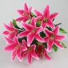 10 Heads Artificial Lilis Multicolor Bridal Flower Bouquet Fake Flowers  Wedding Home Party Decor