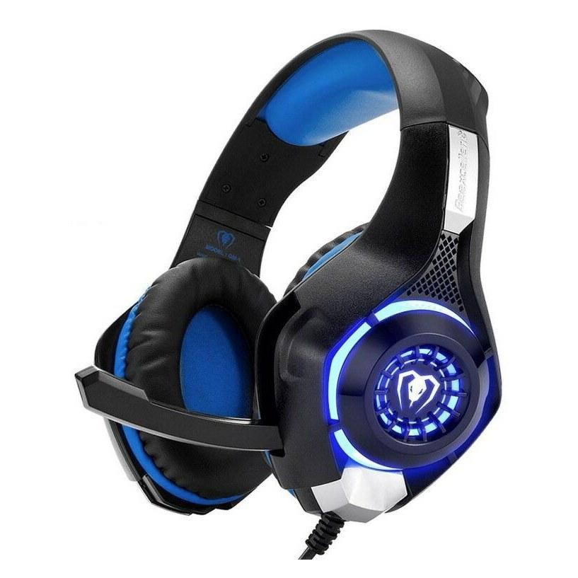 Gaming headset PS4 Beexcellent 7.1CH USB PC headphones high sensitivity microphone 3.5mm connector sound quality lightweight durable compatible 4 Xbox