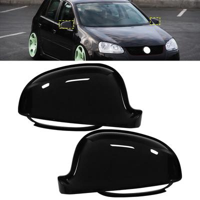 Черные Глянцевые Накладки на Зеркала Бокового Вида (Крыло) Для VW Golf V MK5 Plus Passat B5.5 B6 3C