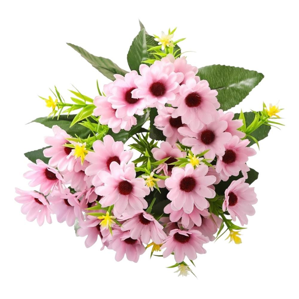 Fashion 20 Heads Artificial Flowers DIY Flower Silk Sunflowers Bouquets Multicolor Floral Arrangement Fake Flowers Party Decor