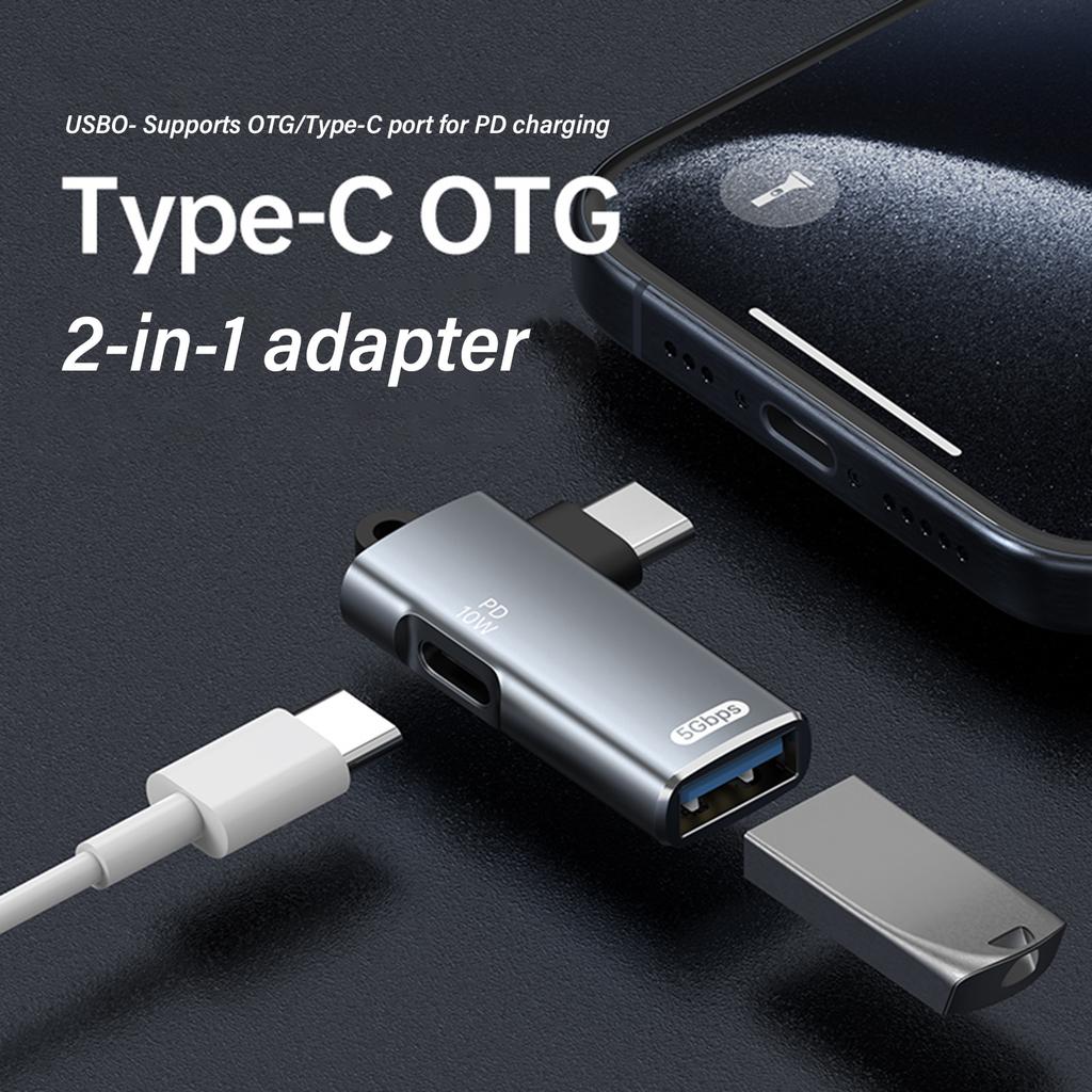 USB C To USB 3.0 Adapter Converter 5Gbps Data Transfer With Fast Charging OTG Support Suitable For Laptops And Tablets