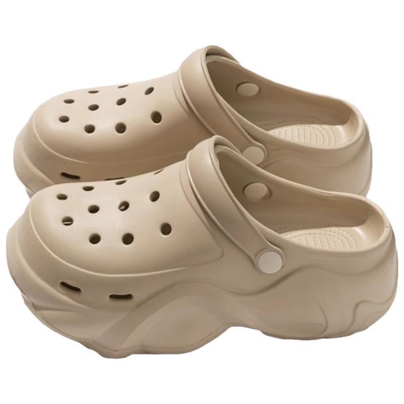 Новые туфли с облачной подошвой из ЭВА с отверстиями, платформа см, летняя обувь, модные и удобные туфли с отверстиями, женские