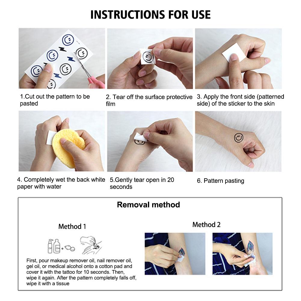 Временная тату-наклейка для румян Сонгкран Тату для лица Тату Звезда Тату для лица Водостойкий макияж M0X9