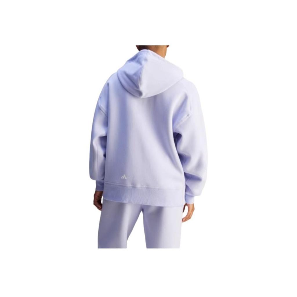 Adidas X Stella McCartney свободный крой двусторонний трикотажный спортивный свитер с капюшоном женские куртки светло-фиолетовый JN0226