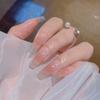 Artificial Nails Wearable Nails Long French Blush Manicure Internet Celebrity Nails Removable Nail Stickers