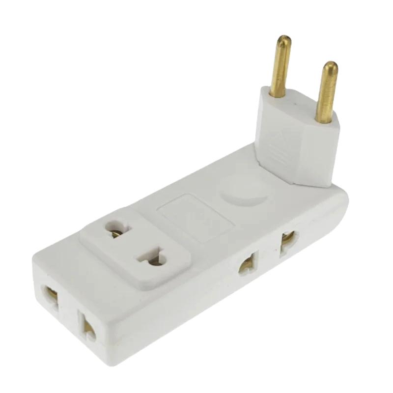 4 In 1 Wall Outlet Extension Eu Electrical Socket 180 Degree Plug Adapter Travel Aadapter Portable Power Converter