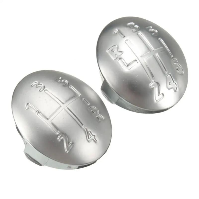 1/2 шт. шт. 5/6 скоростная автомобильная ручка переключения передач крышка рычага головки для Clio Megane Scenic Twingo хромированная машина