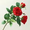Simulation 3 Head Feel Moisturizing Honey Rose Home Living Room Decoration Pot Fake Flower Simulation Rose